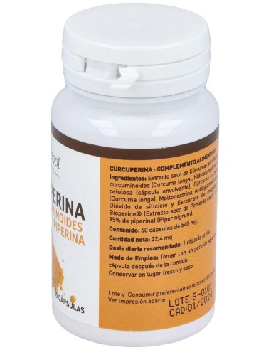 Curcuperina (95% Curcumina y 95% Piperina)  de Plantapol