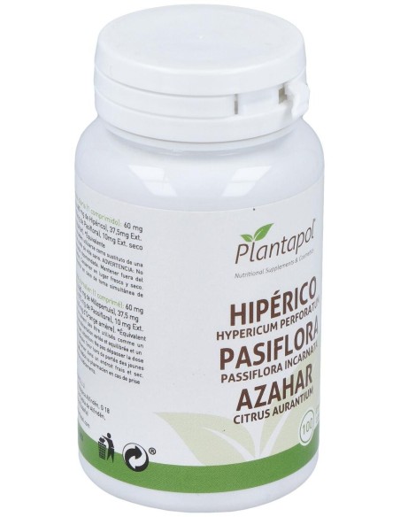 Hiperico -Pasiflora-Azahar 100Comp. de Plantapol