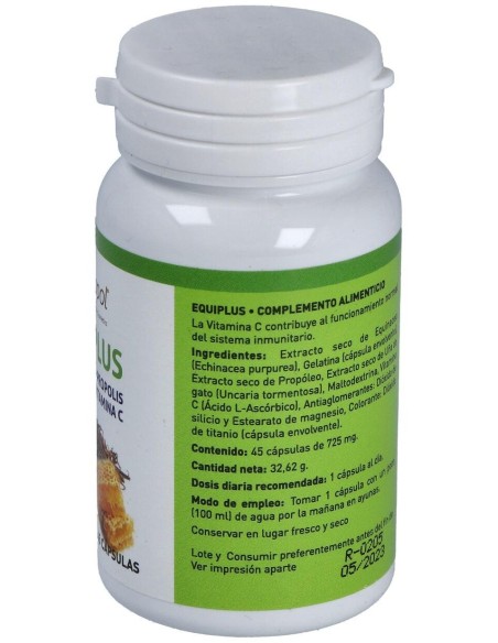 Equiplus (Echina-Propolis-Uña Gato-Vit. C) 45Cap. de Plantapol