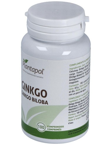 Ginkgo Biloba (100 Comprimidos 600 Mg)                                                                         de Plantapol