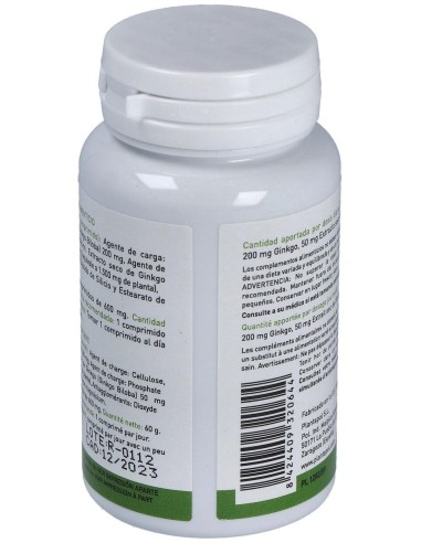 Ginkgo Biloba (100 Comprimidos 600 Mg)                                                                         de Plantapol