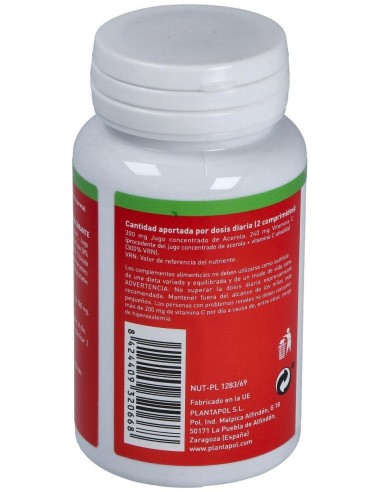 Acerola Masticable (90 Comprimidos 580 Mg)                                                           de Plantapol