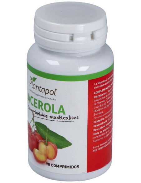 Acerola Masticable (90 Comprimidos 580 Mg)                                                           de Plantapol