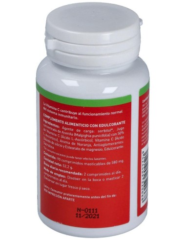 Acerola Masticable (90 Comprimidos 580 Mg)                                                           de Plantapol