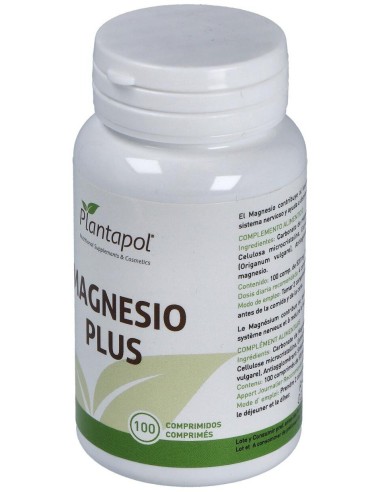 Magnesio Plus 520Mg. 100Comp. de Plantapol