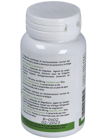 Magnesio Plus 520Mg. 100Comp. de Plantapol
