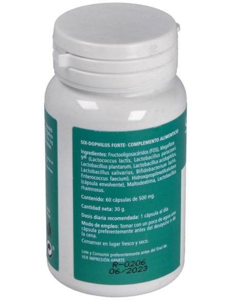 Six Dophilus Forte 60Cap. de Plantapol