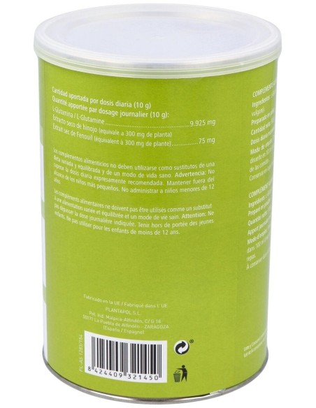 Gluta Int Plus (Glutamina, Hinojo) Polvo 500Gr. de Plantapol