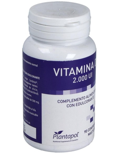 Vitamina D3 2000Ui 90Comp. Mast. de Plantapol
