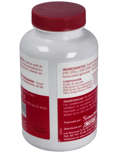 Omega 3 1400Mg. Epa Y Dha 100Cap. de Nutrisport