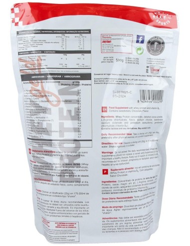 Whey Gold Protein Chocolate Bolsa 500Gr. de Nutrisport