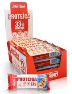 Barrita Proteica Vainilla-Cookies Caja 24Uds de Nutrisport 2
