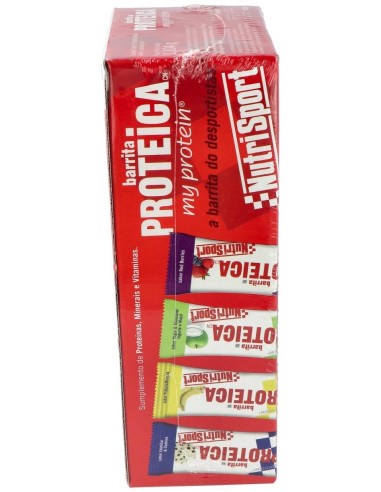 Barrita Proteica Vainilla-Cookies Caja 24Uds de Nutrisport