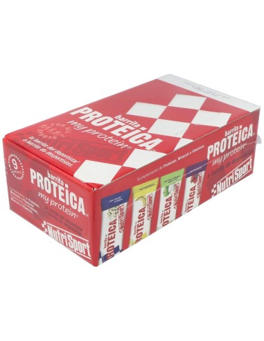 Barrita Proteica Platano Caja 24Unid. Nutrisport