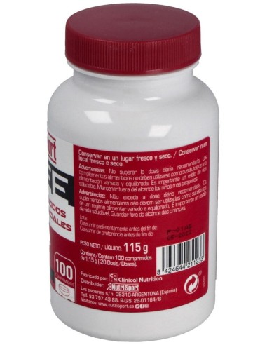 Aminoacidos Esenc.1Gr Aaee 100Comp de Nutrisport