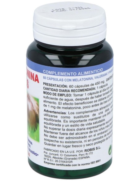 Melatonina Plus 60Caps. de Robis
