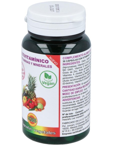 Multivitaminico Mineral 30Caps. de Robis