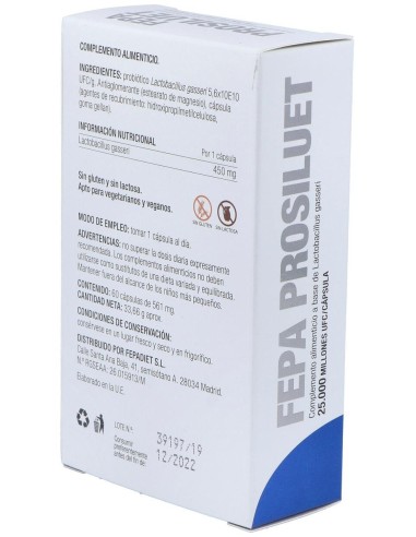 Fepa-Prosiluet 60Cap. de Fepadiet