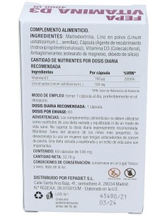 Fepa-Vitamina D3 4000Ui 60Cap. de Fepadiet 2