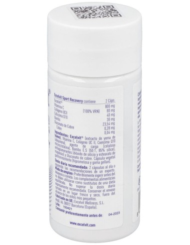 Excelvit Sport Recovery 60Cap. de Excelvit
