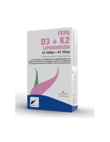 Fepa-Vitamina D3+K2 Liposomado 40Cap. de Fepadiet