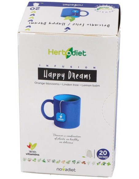 Herbodiet Descanso Feliz Envase de 20 bolsitas filtro de 1,5 g. de Novadiet