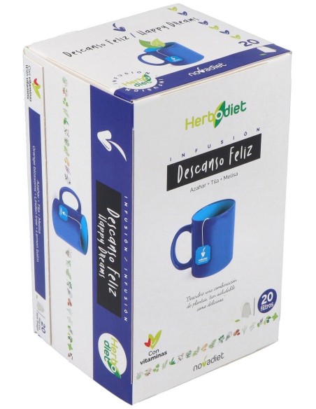 Herbodiet Descanso Feliz Envase de 20 bolsitas filtro de 1,5 g. de Novadiet