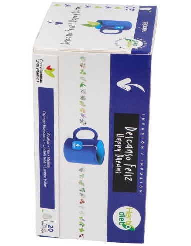 Herbodiet Descanso Feliz Envase de 20 bolsitas filtro de 1,5 g. de Novadiet