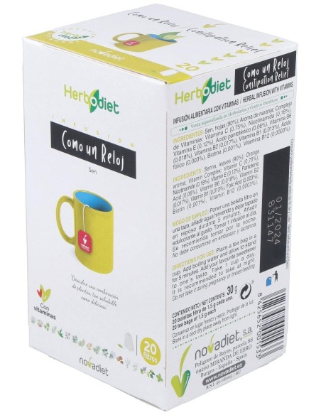 Herbodiet Inf. Como Un Reloj 20Filtros de Novadiet