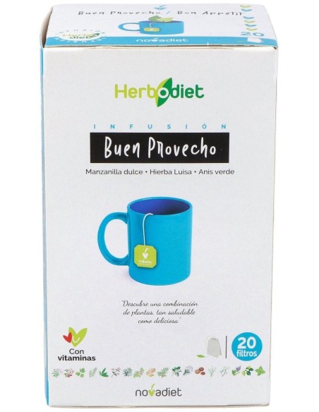 Herbodiet Buen Provecho Envase de 20 bolsitas filtro de 1,5 g. de Novadiet