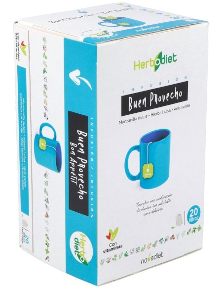 Herbodiet Buen Provecho Envase de 20 bolsitas filtro de 1,5 g. de Novadiet