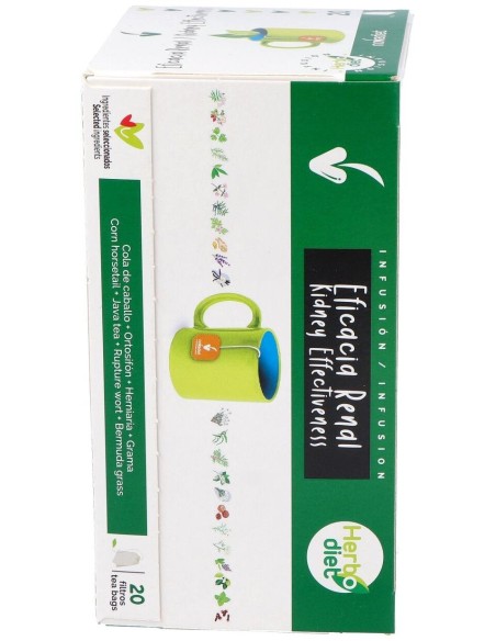 Herbodiet Eficacia Renal Envase de 20 bolsitas filtro de 1,5 g. de Novadiet