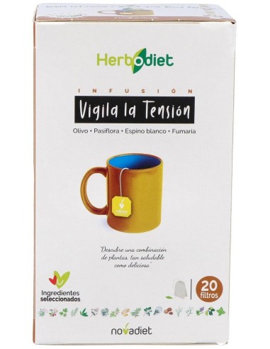 Herbodiet Vigila La Tensión Envase de 20 bolsitas filtro de 1,5 g. de Novadiet