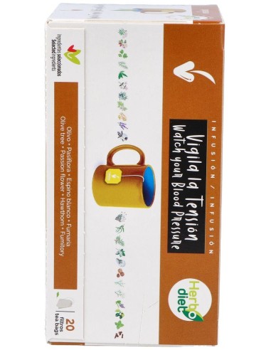 Herbodiet Vigila La Tensión Envase de 20 bolsitas filtro de 1,5 g. de Novadiet