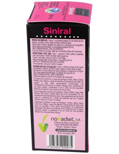 Siniral Envase de 250 ml. de Novadiet