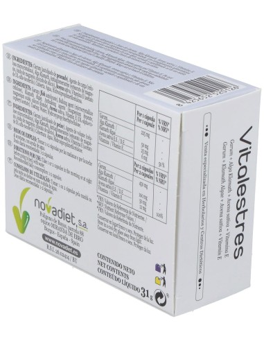Vitalestres Envase de 60 cápsulas vegetales. de Novadiet