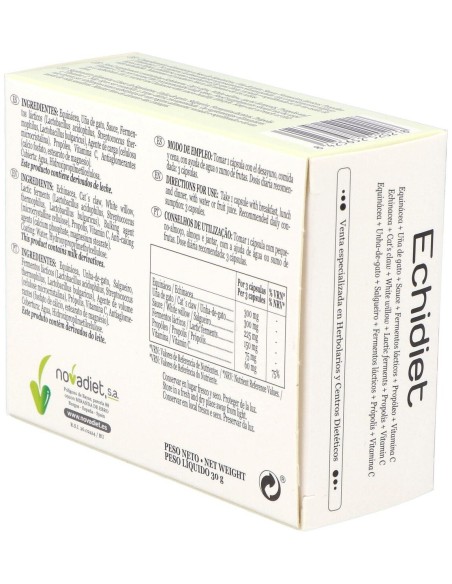 Echidiet Envase de 60 cápsulas vegetales. de Novadiet
