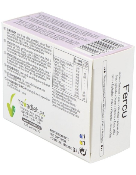 Fercu (Capsulas) Envase de 60 cápsulas vegetales. de Novadiet
