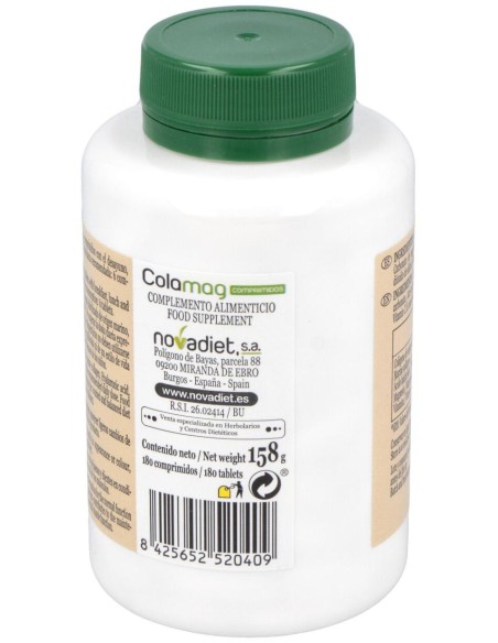 Colamag Comprimidos Envase de 180 comprimidos. de Novadiet