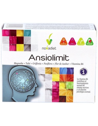 Ansiolimit Envase de 60 cápsulas vegetales. de Novadiet