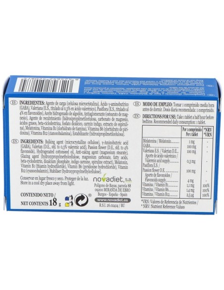 Soñamel Envase de 30 comprimidos recubiertos. de Novadiet
