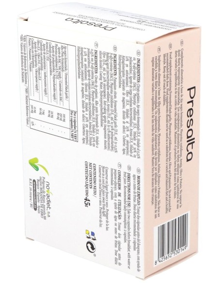 Presalta Envase de 60 cápsulas vegetales. de Novadiet