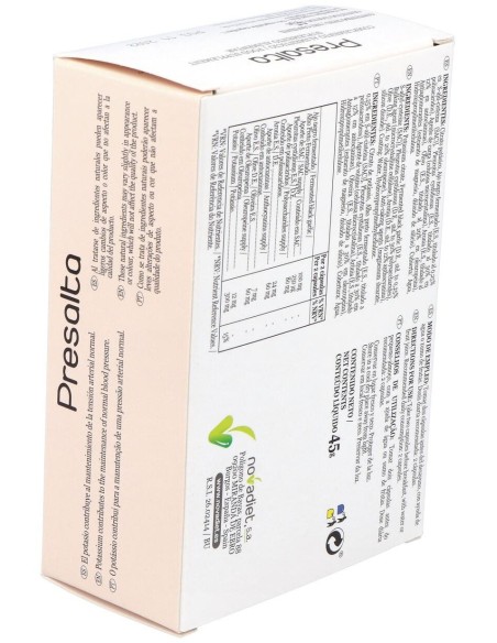 Presalta Envase de 60 cápsulas vegetales. de Novadiet