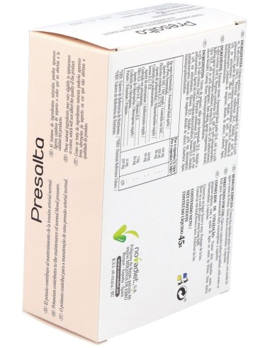 Presalta Envase de 60 cápsulas vegetales. de Novadiet