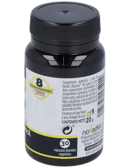 Ubiquinol 100Mg. 30Cap. Elementales de Novadiet