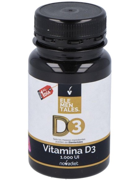 Vitamina D3 1000Ui 120Comp. Elementales de Novadiet