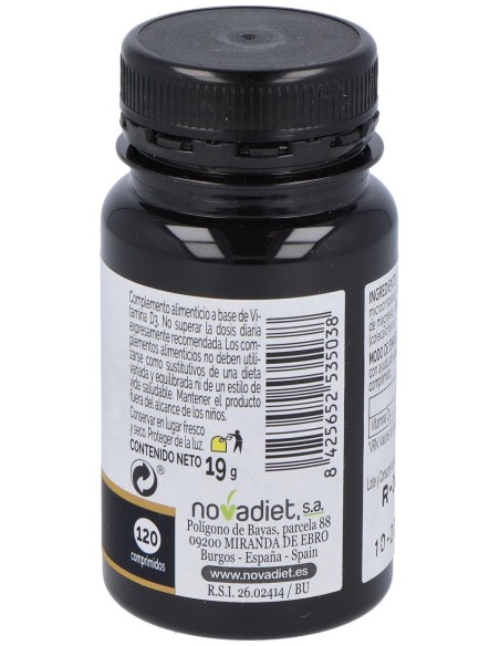 Vitamina D3 1000Ui 120Comp. Elementales de Novadiet