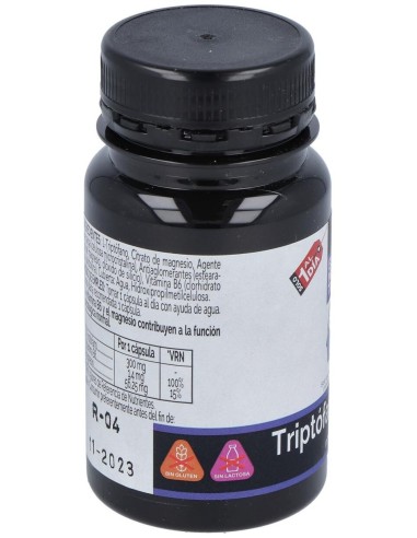 Triptofano+Vit B6+Mg Envase de 30 cápsulas vegetales. de Novadiet