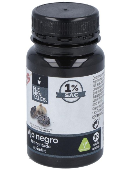 Ajo Negro Fermentado Envase de 30 cápsulas vegetales. de Novadiet