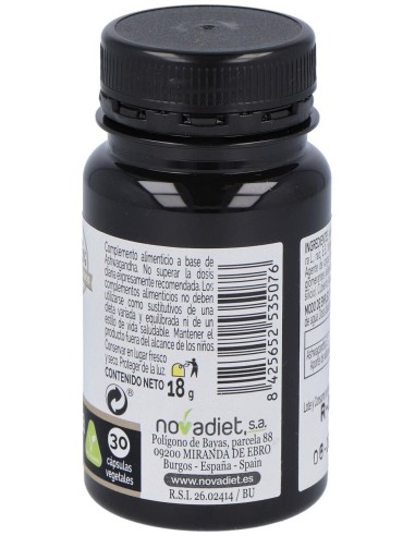 Ashwagandha 30Cap. Elementales de Novadiet